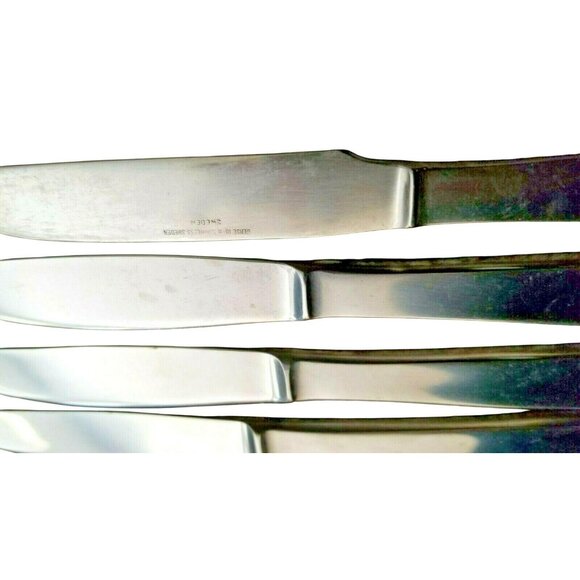 Vintage Gense Stainless Steel Table Knives Dinner Set of 5 + 2 SA26 - Picture 4 of 4